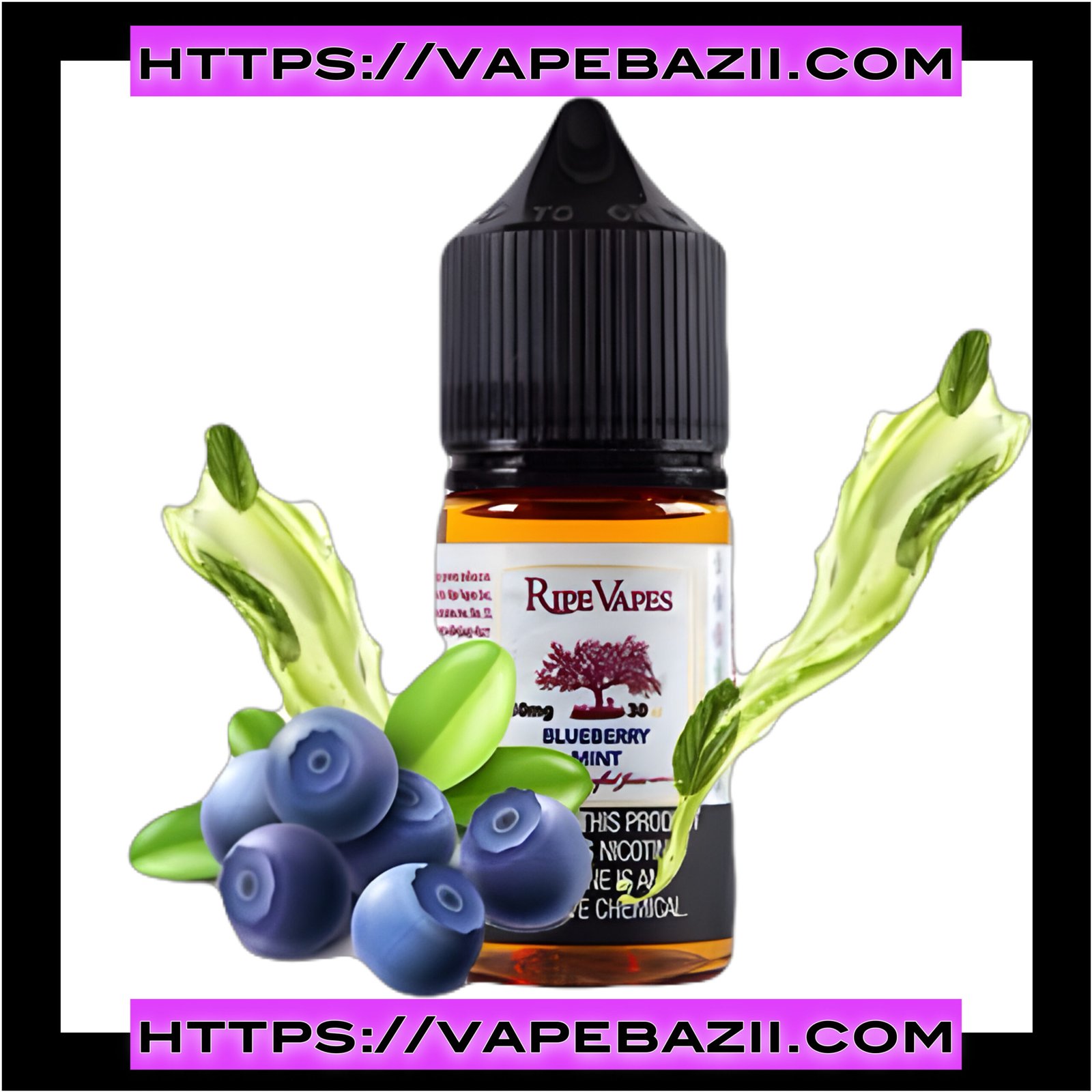 سالت رایپ ویپ بلوبری نعنا | Ripe Vapes Blueberry Mint Salt
