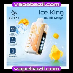پاد یکبارمصرف ۳۰هزار پاف انبه الف بار | ELF BAR Ice King 30000 Puffs Double Mango Disposable Vape